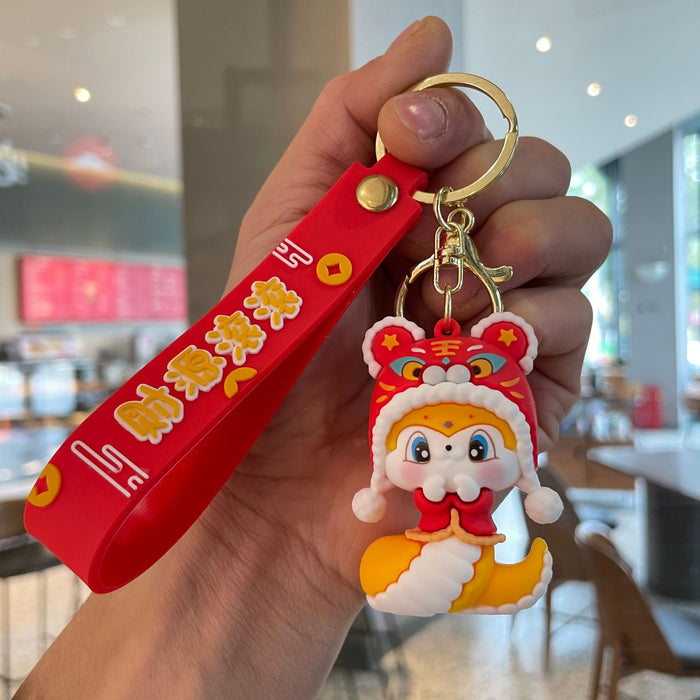 Wholesale Couple keychain, handbag pendant, car keychain, doll machine, small gift