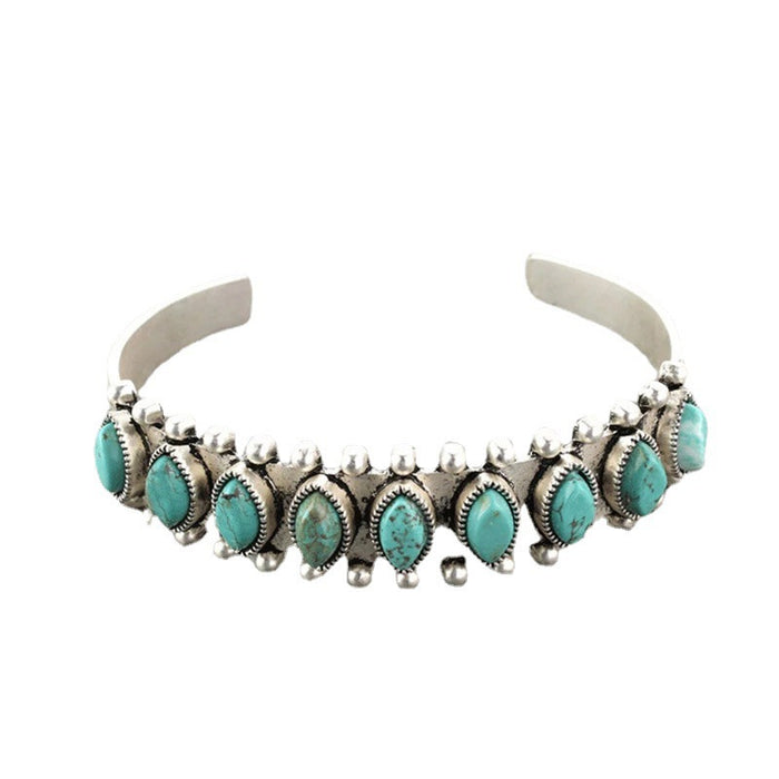 Wholesale Turquoise Open Bracelet Vintage Pattern Bracelet Bracelet Bracelet