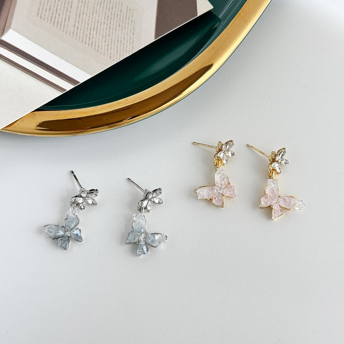 Wholesale Butterfly Crystal Earrings