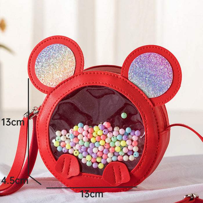 Wholesale Crossbody Bag,  Children' s Bag,  One-Shoulder Bunny Ears,  Little Girl' s Cute Cartoon Coin Purse
