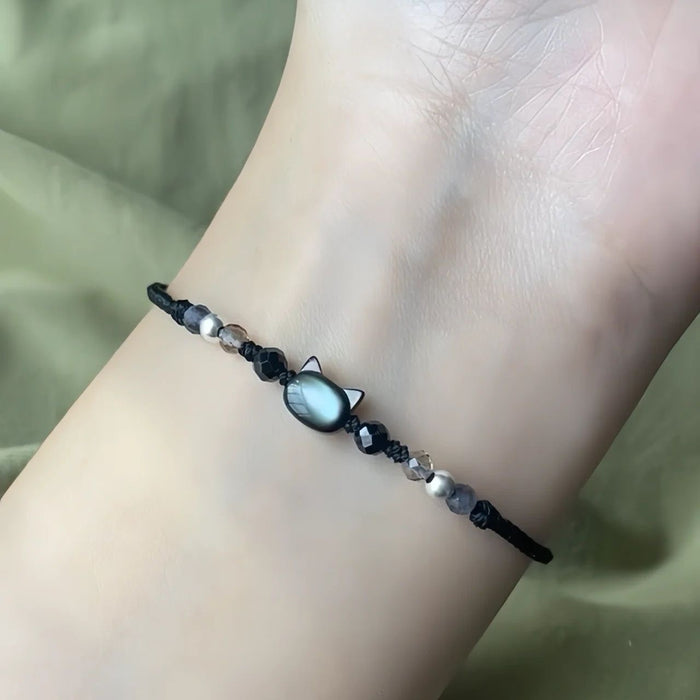 Wholesale Hand woven bracelet with fashionable, simple and adjustable drawstring