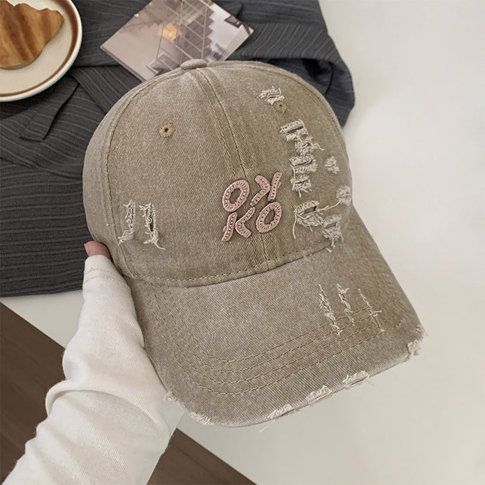 Wholesale Retro Hole Baseball Cap  All-match  Hat