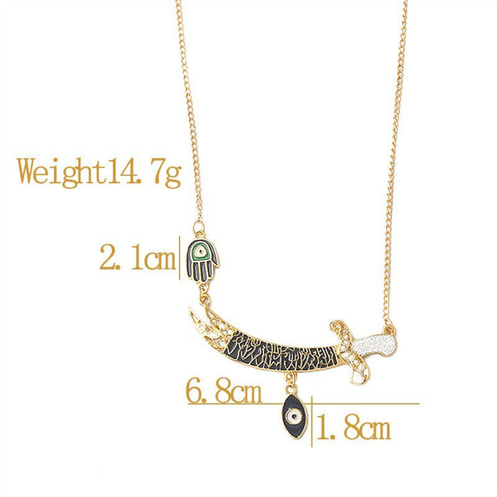 Wholesale Evil Eye Necklace Weapon Model Pendant Pendant