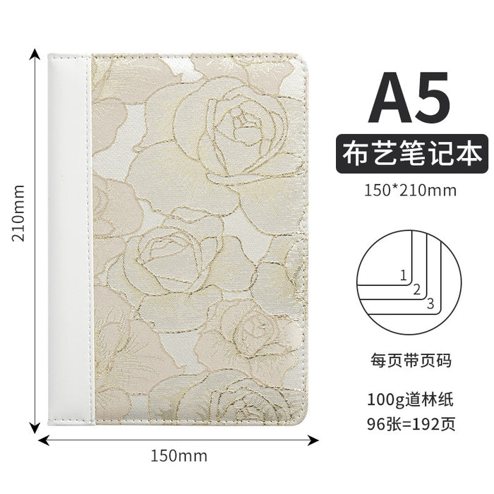 Wholesale A5 Cloth Notebook Pink Dot Grid Cartoon Design Cute Gift & Daily Use MOQ≥2