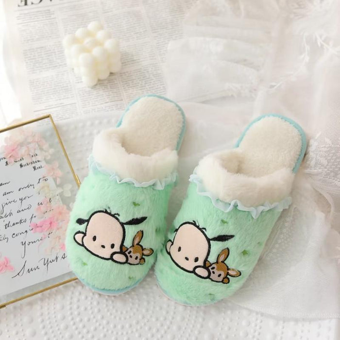 Wholesale Cartoon Cute Autumn and Winter Plush Cotton Slippers JDC-SP-MKA004