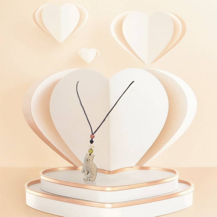 Wholesale Autumn and winter vintage necklace niche design sweater chain brown hand woven rope collarbone chain