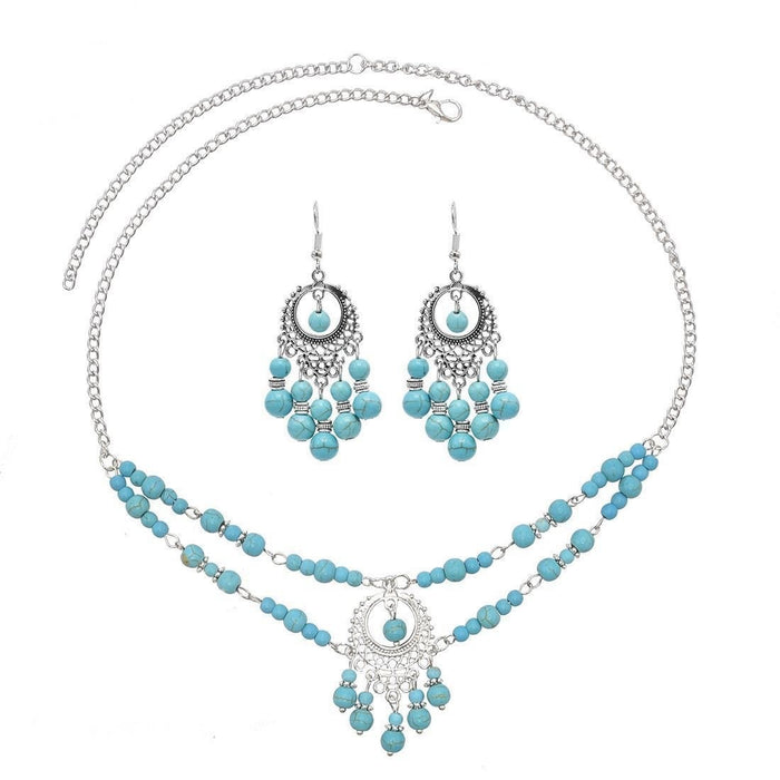 Wholesale Tassel retro earrings, eyebrow center pendant, forehead chain