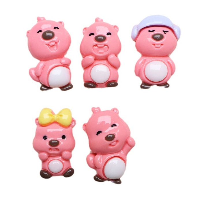 Wholesale 10PCS Cartoon 3D Doll Accessories DIY Resin Accessories JDC-FK-YaoL011