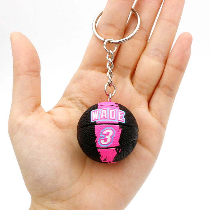 Wholesale PVC Letter Basketball Keychain JDC-KC-QLPing007