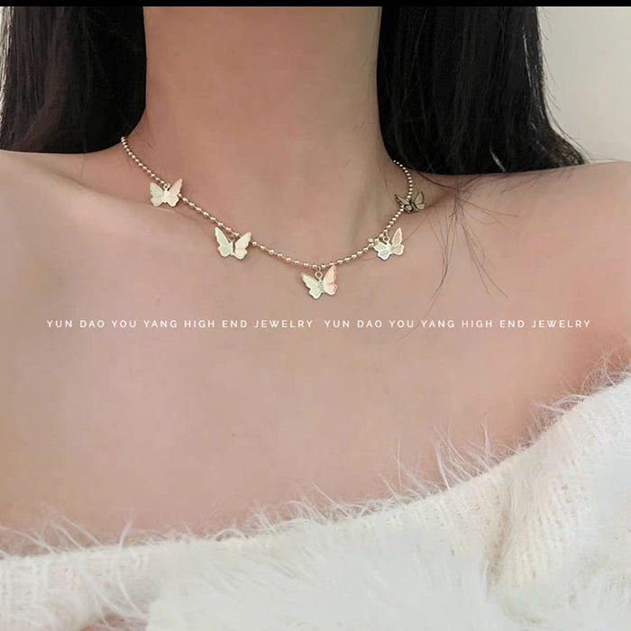 Wholesale S925 Silver  Necklace Women's  Clavicle Chain choker necklace