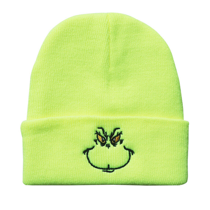 Wholesale Christmas Embroidery Acrylic Knitted Beanie JDC-FH-LvH018