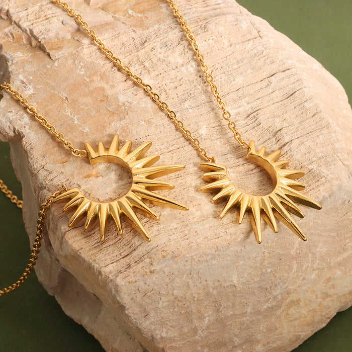 Wholesale Titanium Steel Gold Plated Necklace Style Unisex Jewelry