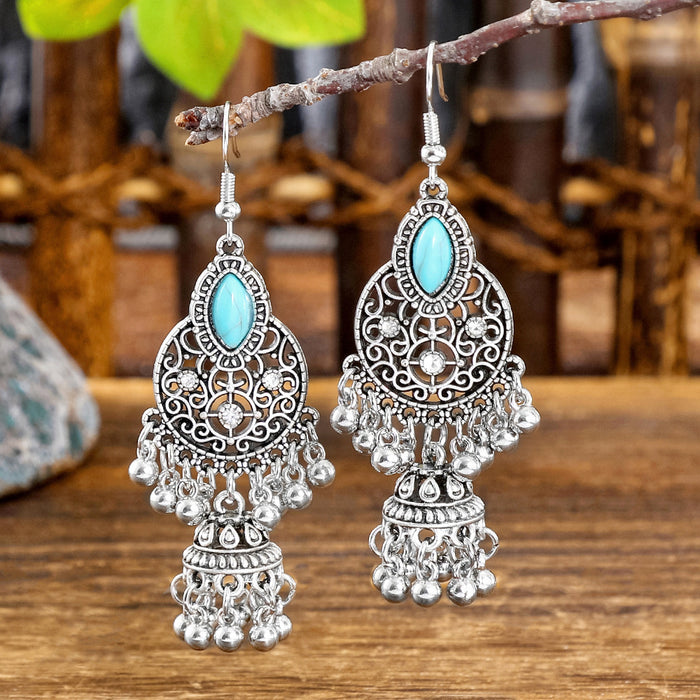 Wholesale Bohemian Vintage Drop Alloy Earrings Women' s Fashion Jewelry Accessory MOQ≥2