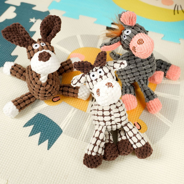 Wholesale Pet Dog Cotton Rope Molar Bite Resistant Cat Toy Plush Sound Interactive Cat Toy Dog Products