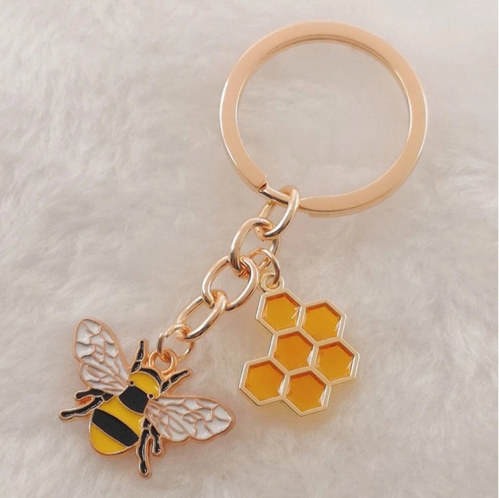 Wholesale Insect Enamel Bee Keychain JDC-KC-HaoH012