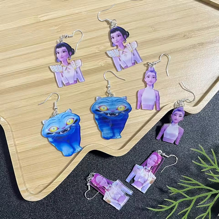 Wholesale Kpop Tiger Acrylic Pendant  Earring