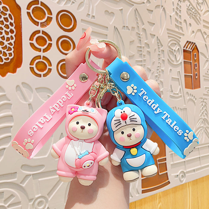 Wholesale Cartoon Doll Soft Plastic Keychain JDC-KC-KuM011