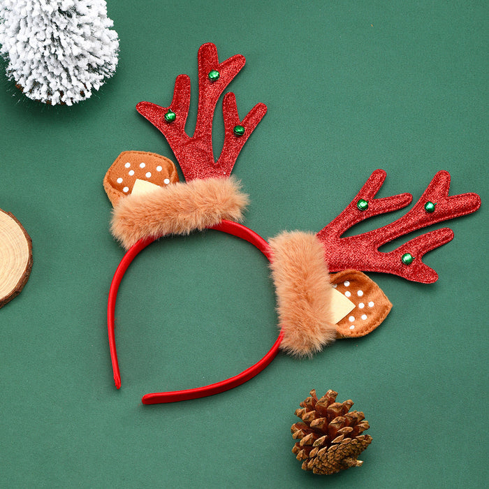 Wholesale Christmas Ears Antler Bell Head Hoop Head Buckle Party Party Decoration Supplies Children