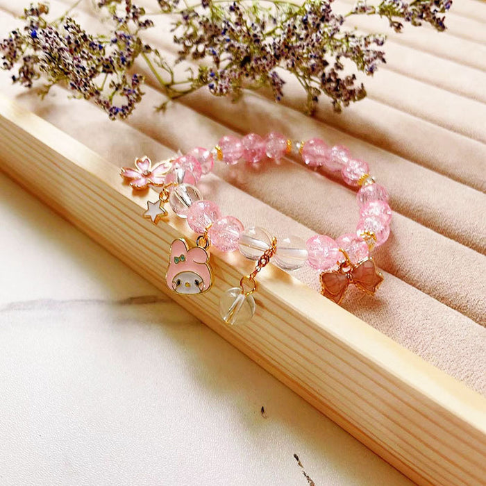 Wholesale Crystal Bracelet Pendant Beaded Bracelet Cute and Sweet Girlfriend Gift