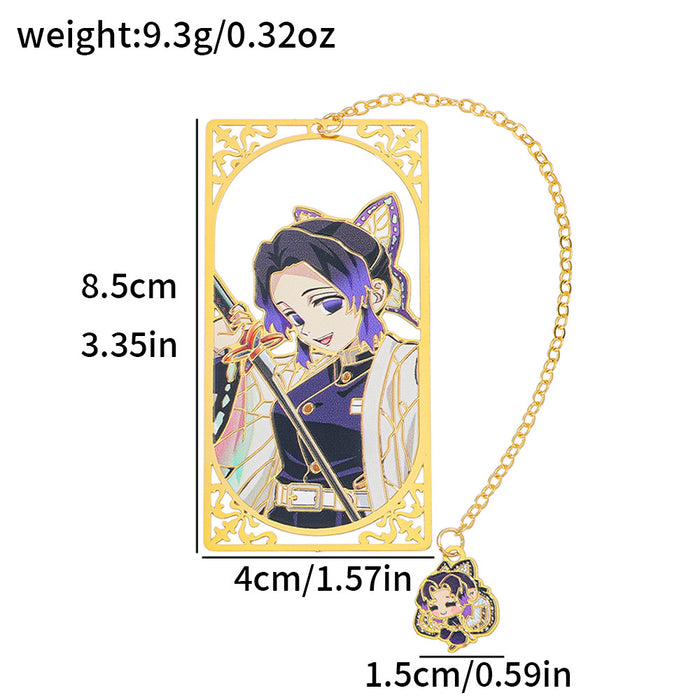 Wholesale Creative Anime Character Design Hollow Brass Metal Bookmark