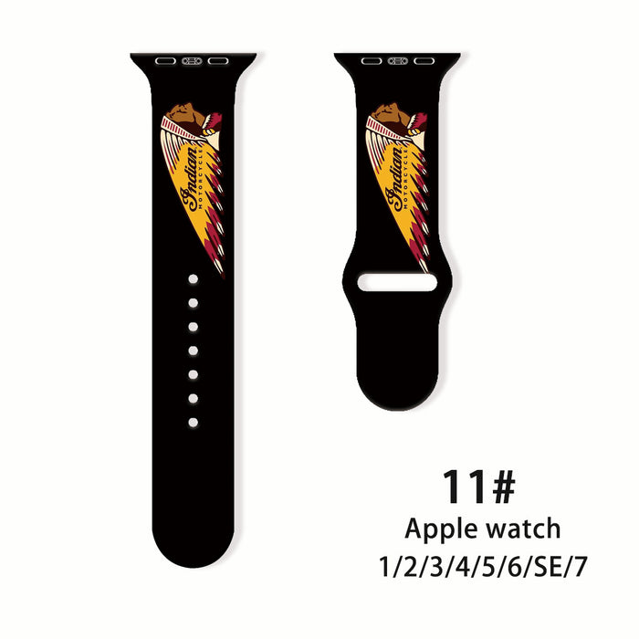 Wholesale Printed Silicone Watch Strap Wrist Strap JDC-WD-NuoQi055