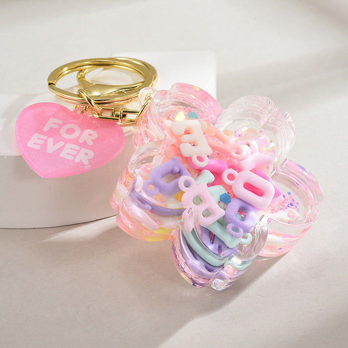 Wholesale Maca Dice in Oil Cherry Blossom Keychain
