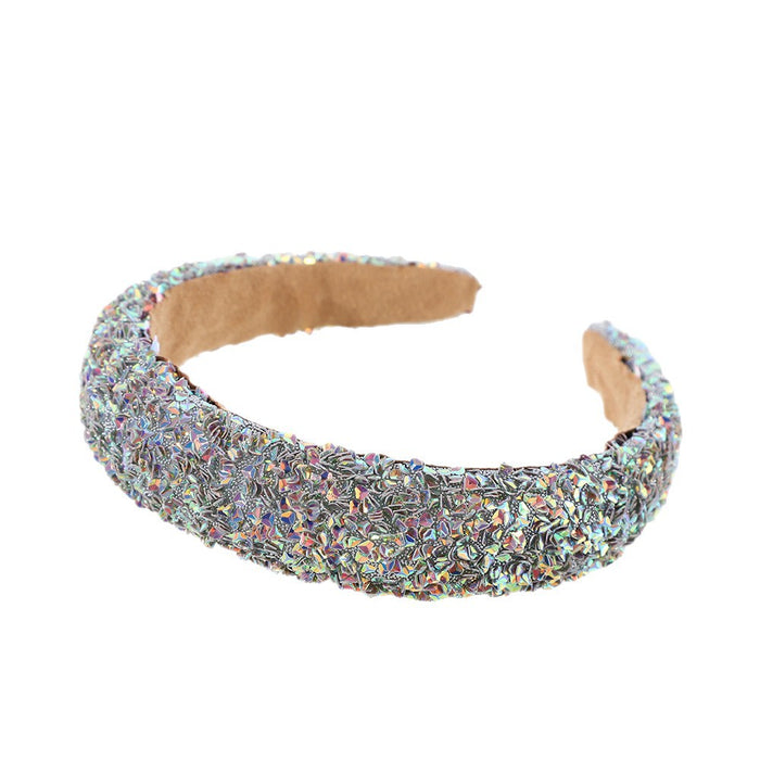 Wholesale Amazon' s Hottest Baby' s Breath Full of Sparkling Diamond Headbands with The star-shaped diamond headband is elegant and versatile,  showing a high-end feeling headband hair accessory