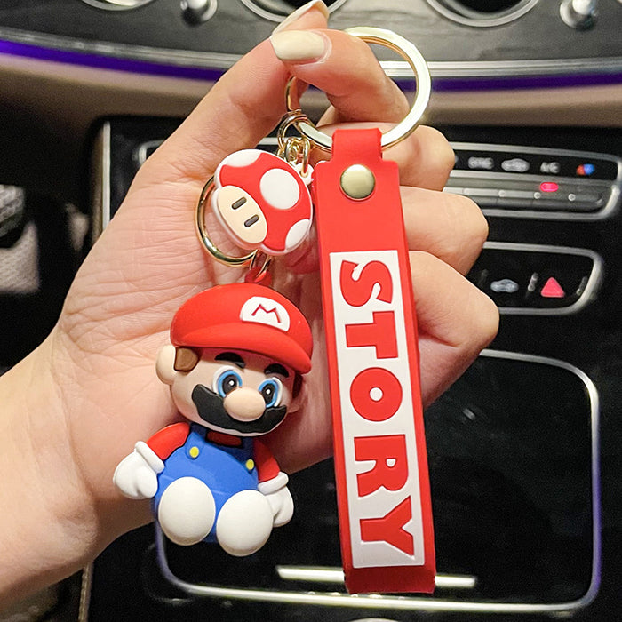 Wholesale Cartoon Doll Silicone Keychain JDC-KC-Benxin023