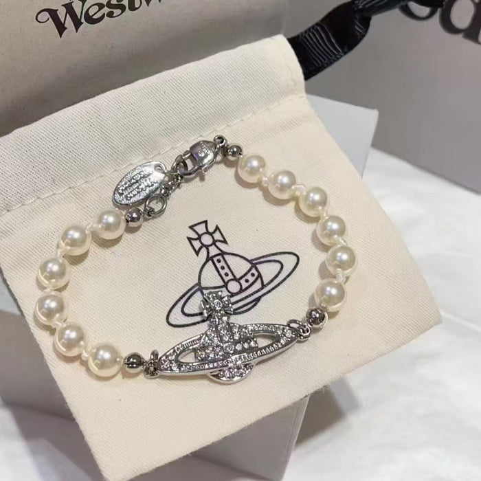 Wholesale Pearl necklace classic collarbone chain with micro inlaid diamonds