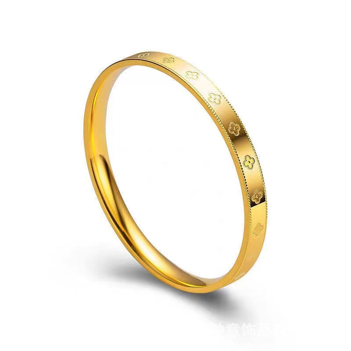 Wholesale Solid bracelet titanium steel gold bracelet