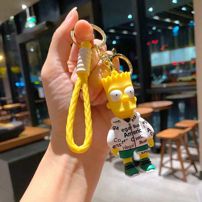 Wholesale Cartoon pvc Keychain Creative Car Keychain Cute Keychain