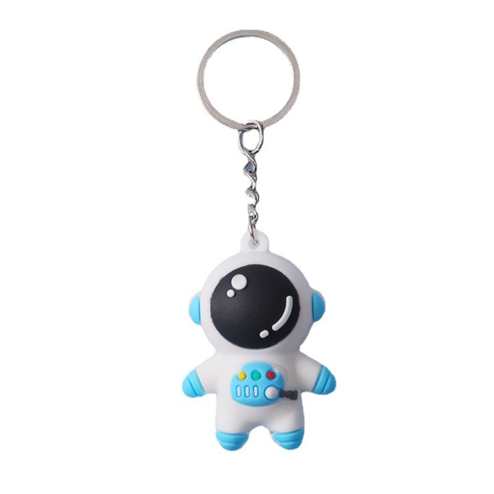 Wholesale Cartoon keychain silicone astronaut Keychain Car pendant doll keychain pendant