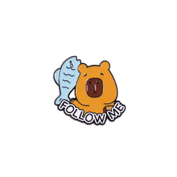 Wholesale Brooch Cute Dolphin Creative Versatile Metal Badge Bag Clothing Accessories