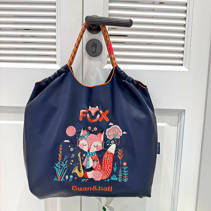 Wholesale Canvas bag embroidery shopping bag tote bag large capacity bag women' s handbag crossbody bag