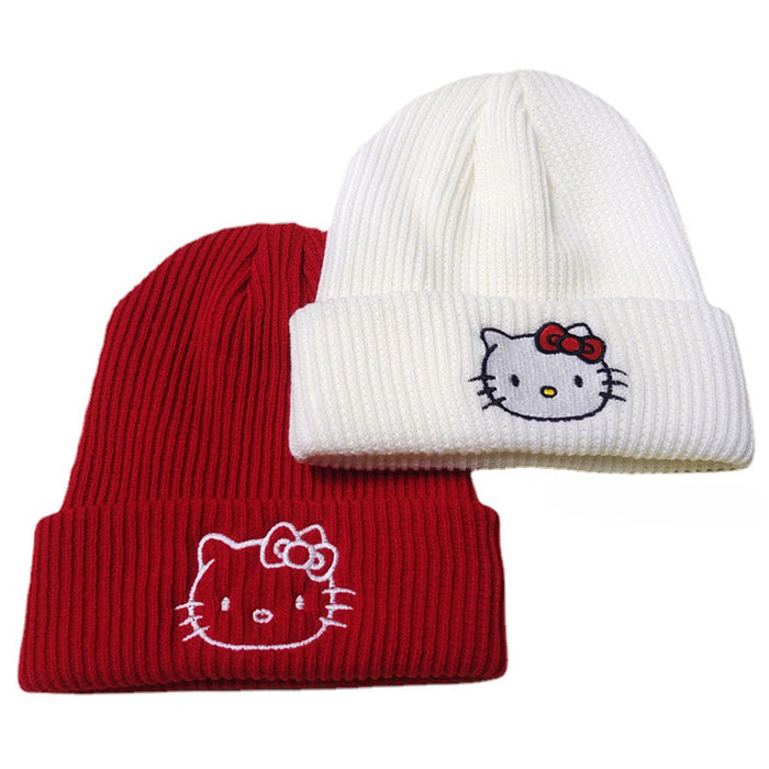 Wholesale Cartoon Embroidery Acrylic Warm Knitted Wool Hat JDC-FH-BoD014