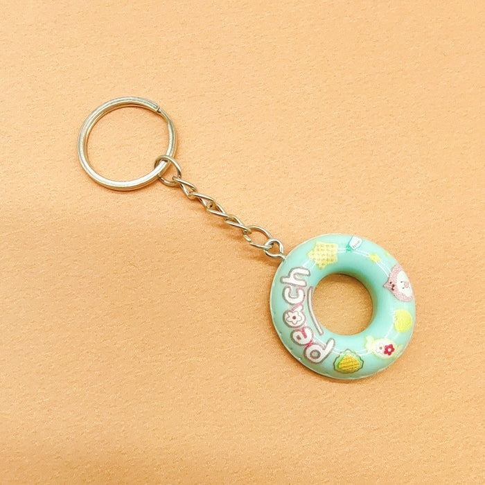 Wholesale Resin Swimming Ring Keychain JDC-KC-TYS010