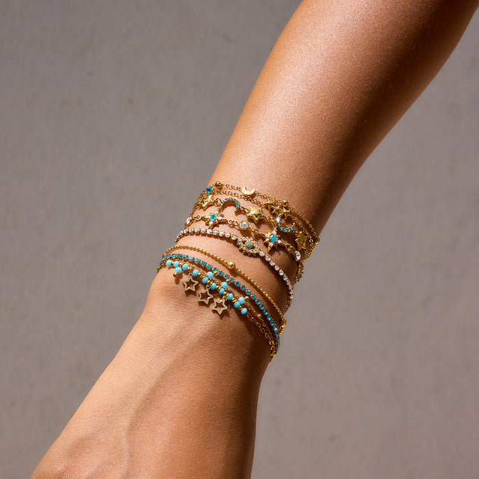 Wholesale Star-shaped design stainless steel women' s bracelet