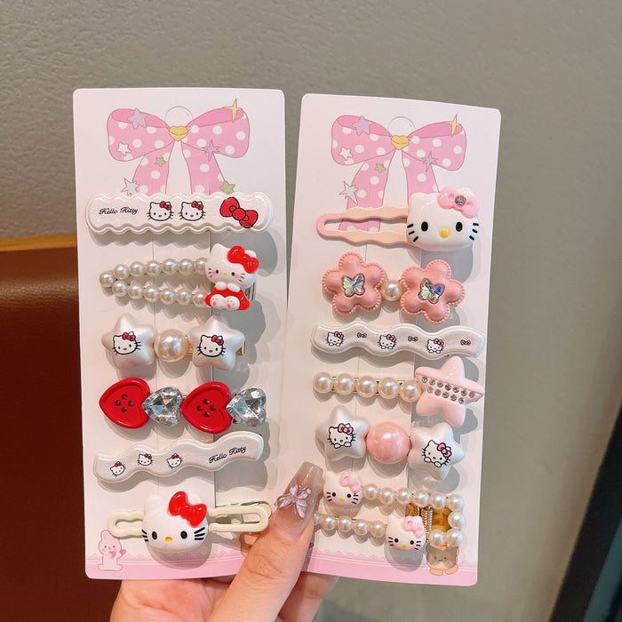 Wholesale Children' s Pink Cat Sweet Cartoon Hair Clips
