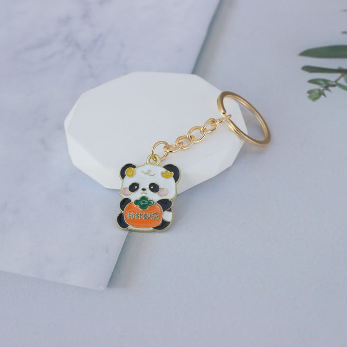 Wholesale Panda keychain  bag pendant  cartoon small gift key chain ornaments