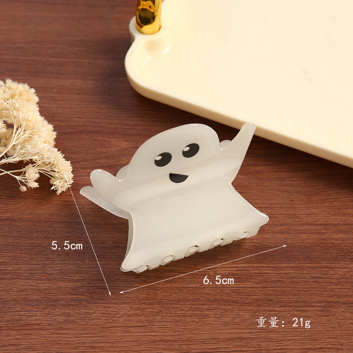 Wholesale Glow in the Dark Ghost Bat Black Cat Acetate Hair Claw Clip