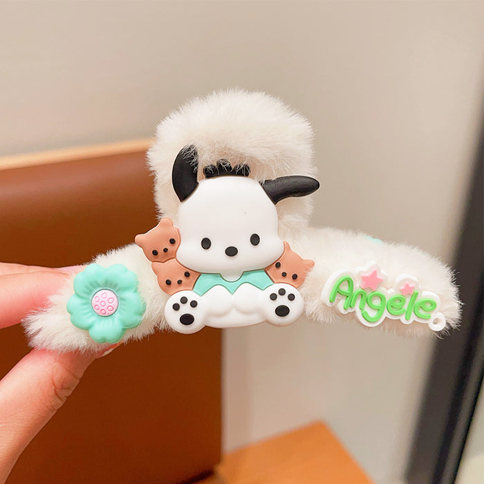 Wholesale Cartoon Cute Plush Hair Clips JDC-HC-Wangl005