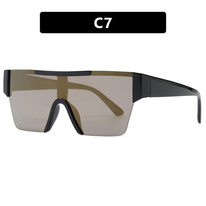 Wholesale Personalized futuristic sunglasses, windproof riding goggles, hiking UV resistant sunglasses, large face glasses