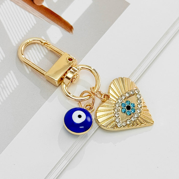 Wholesale Devil Eye Keychain Blue Eyes Oil Dripping Keychain