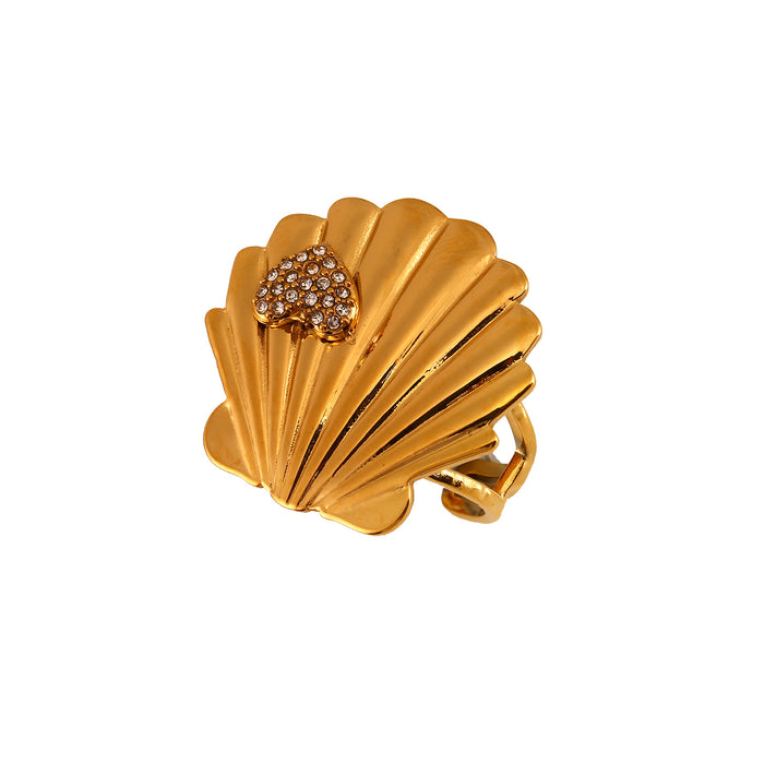 Wholesale Original Design: Stainless Steel Open End Ring with Diamond, Fashionable and High end Haibei Ring Wholesale