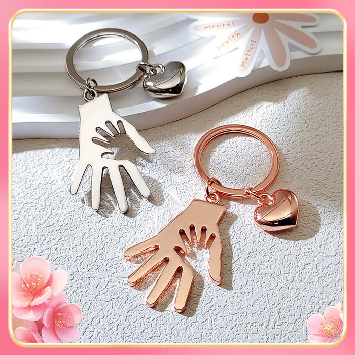 Wholesale Gift Mother's Day Keychain Pendant Customized Creative Gift Love Metal Keychain