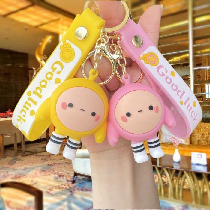 Wholesale Cartoon Silicone Doll Keychain JDC-KC-MingT178