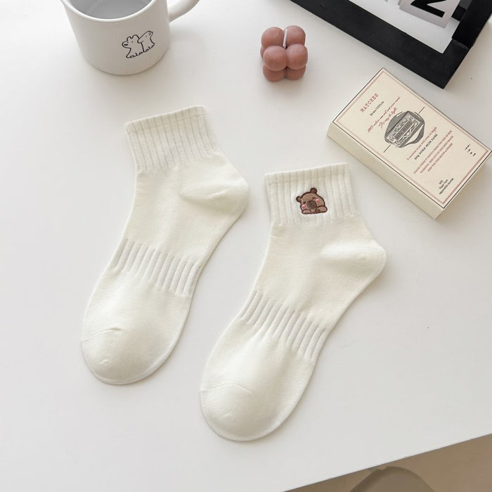 Wholesale Socks, mid tube socks, cotton socks, sweat absorbing sports cotton socks, embroidery