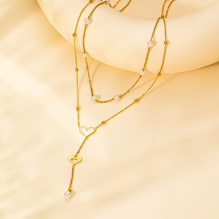 Wholesale Non-Fading Exquisite Clavicle Golden Necklace