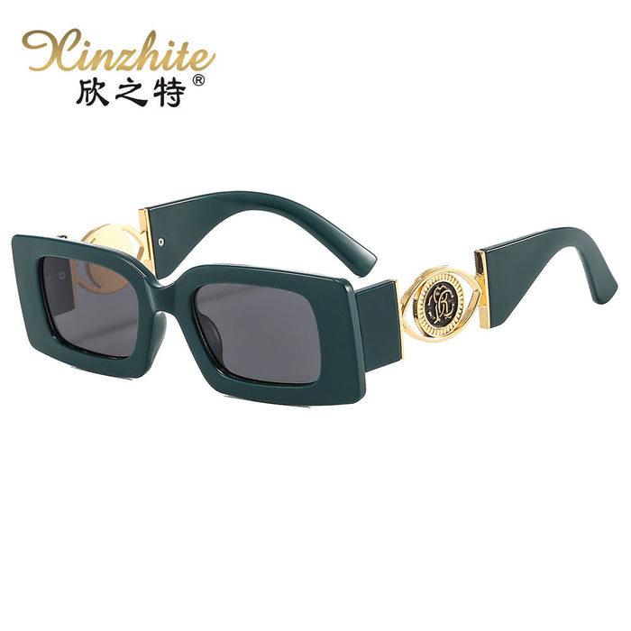 Wholesale Square Small Frame Metal Sunglasses JDC-SG-XZT010