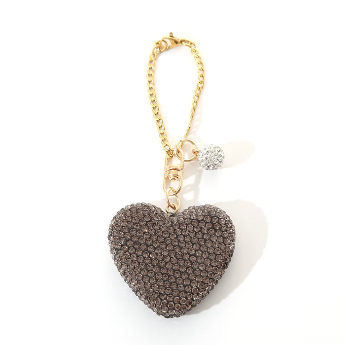 Wholesale Creative love key chain pendant accessories fashion rhinestone